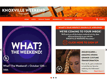 Tablet Screenshot of knoxvilleweekend.com